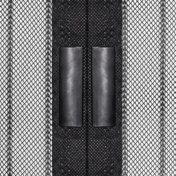 Zastori protiv insekata 2 kom s magnetima 210 x 90 cm crni - 210 x 90 cm 210 x 90 cm