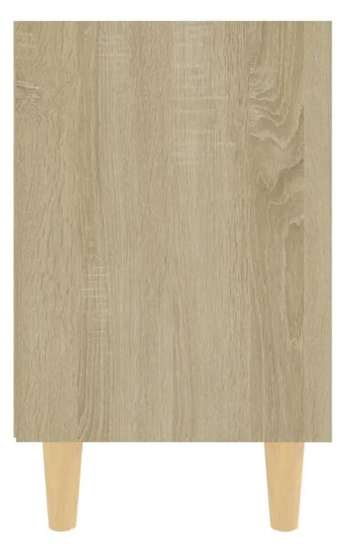 Noćni ormarići s drvenim nogama 2 kom boja hrasta 40x30x50 cm - sonoma hrast 2 Sonoma hrast 2