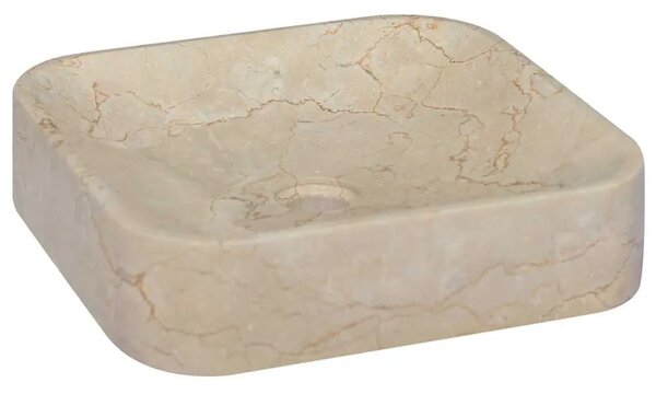 Lavabo - Umivaonik krem 40 x 40 x 10 cm mramorni - Krema Krema