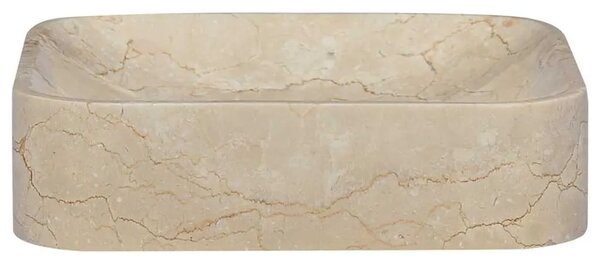 Lavabo - Umivaonik krem 40 x 40 x 10 cm mramorni - Krema Krema