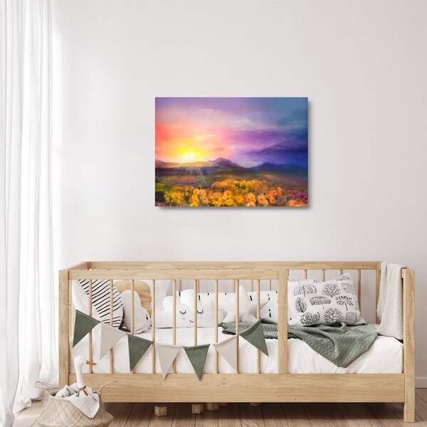 Staklena slika - U zoru (70x50 cm)