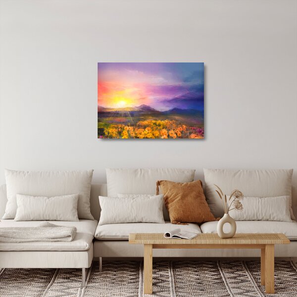Staklena slika - U zoru (70x50 cm)