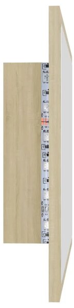 LED kupaonsko ogledalo boja hrasta sonome 60x8 5x37 cm akrilno - sonoma hrast 1 Sonoma hrast