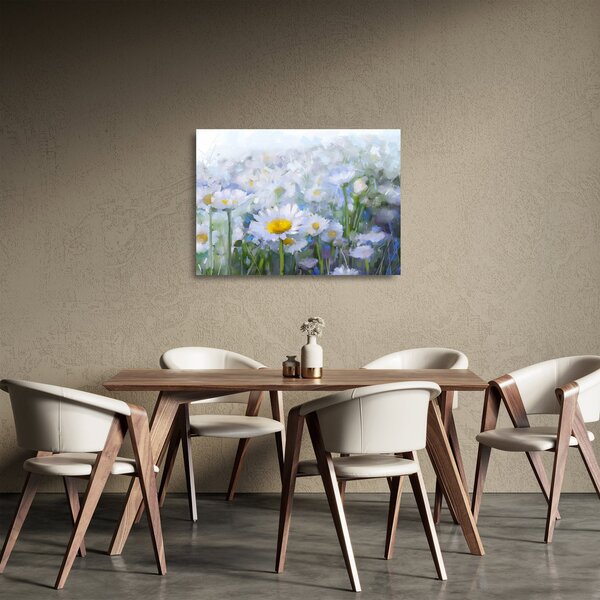 Staklena slika - U tratinčicama (70x50 cm)