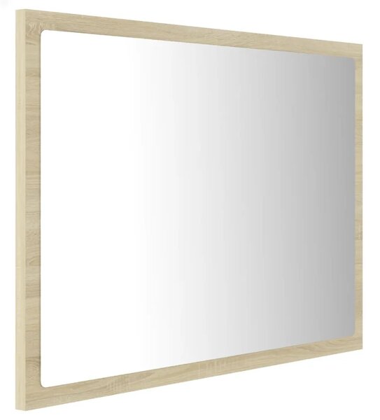 LED kupaonsko ogledalo boja hrasta sonome 60x8 5x37 cm akrilno - sonoma hrast 1 Sonoma hrast