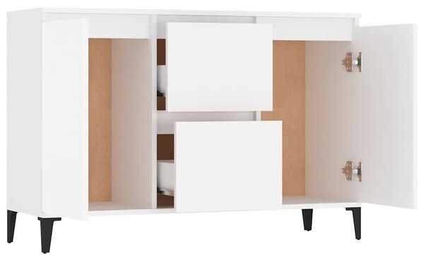 Komoda bijela 102 x 35 x 70 cm od konstruiranog drva - Bijela 1 Bijela