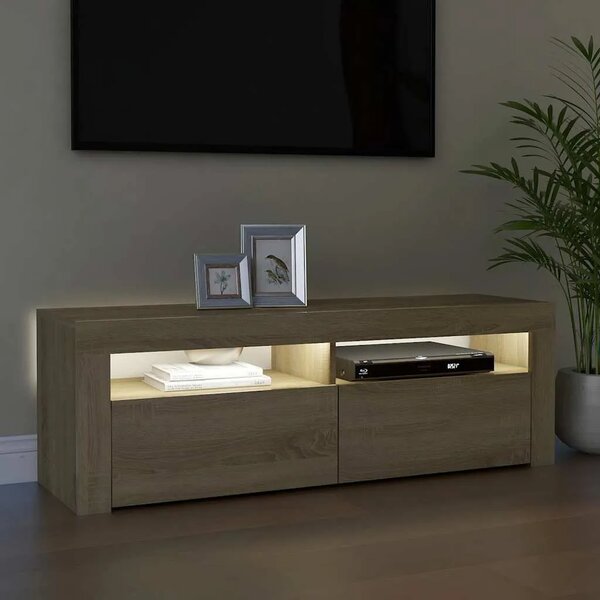 TV ormarić s LED svjetlima boja hrasta sonome 120 x 35 x 40 cm - sonoma hrast 1 Sonoma hrast