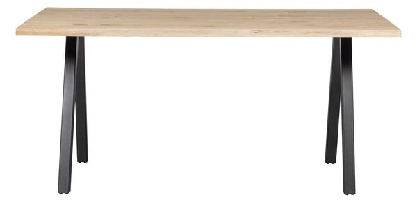 Blagovaonski stol s hrastovom pločom WOOOD Tablo, 180 x 90 cm
