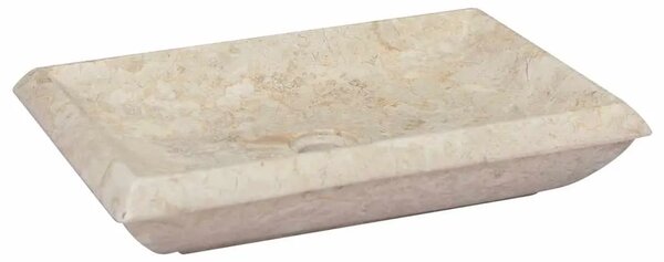 Lavabo - Umivaonik krem boje 50 x 35 x 10 cm mramorni - Krema Krema