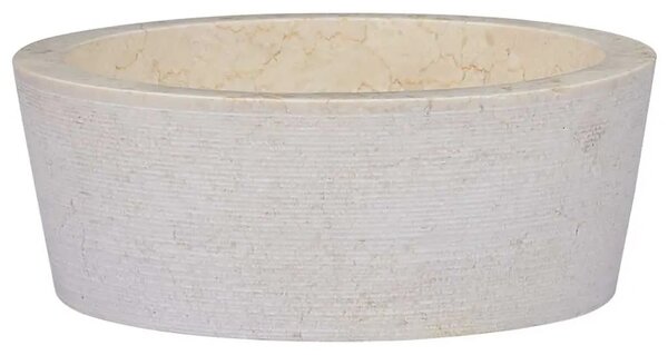 Lavabo - Umivaonik krem Ø 40 x 15 cm mramorni - Krema Krema