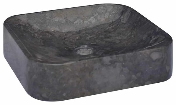 Lavabo - Umivaonik crni 40 x 40 x 10 cm mramorni - Crna Crna