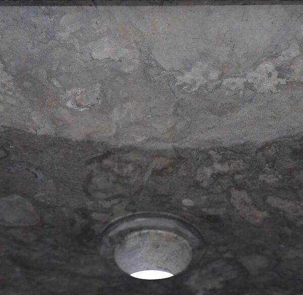 Lavabo - Umivaonik crni 40 x 40 x 10 cm mramorni - Crna Crna