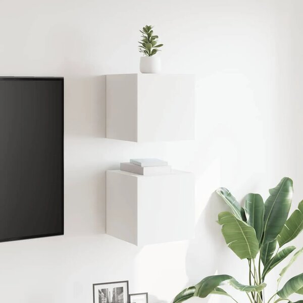 Zidni TV ormarići 2 kom bijeli 30 5 x 30 x 30 cm - Bijela 2 Bijela 2