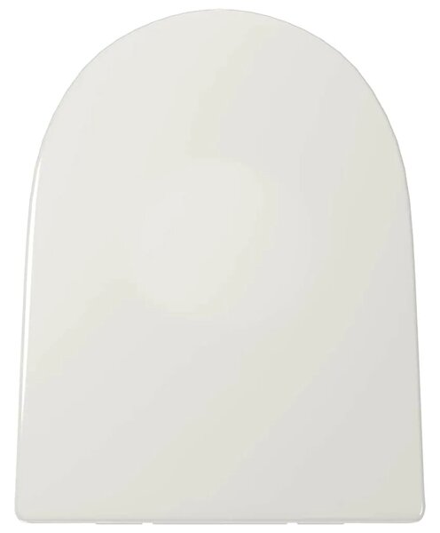 Daska za wc - Toaletna daska s mekim zatvaranjem bijela četvrtasta - Bijela 46 x 36 cm(60 - 200 mm) 1 Bijela