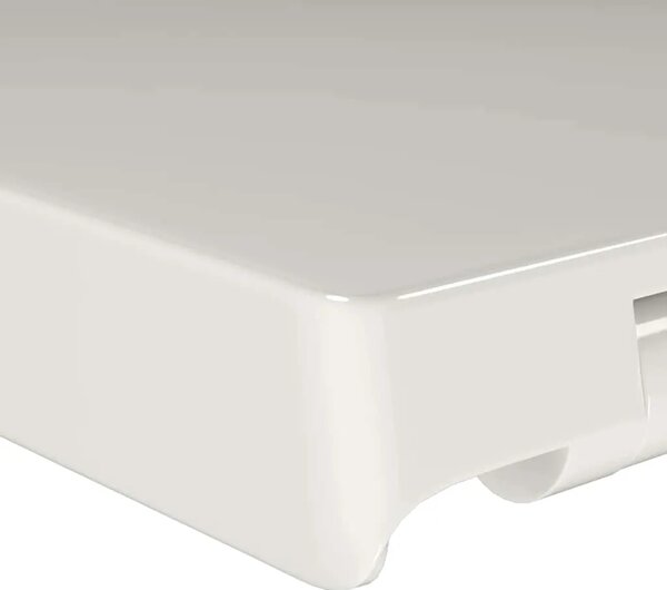 Daska za wc - Toaletna daska s mekim zatvaranjem bijela četvrtasta - Bijela 46 x 36 cm(60 - 200 mm) 1 Bijela