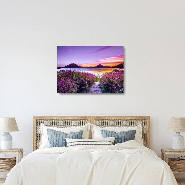 Staklena slika jezera (70x50 cm)