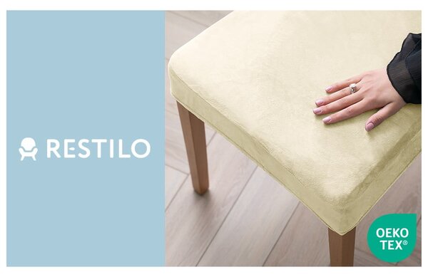 Krem rastezljive presvlake 4 kom za stolicu 48 cm Sento – Restilo