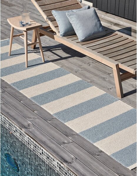 Svijetlo plava/krem unutarnja i vanjska staza 70x225 cm Bob Blue Fog – Pappelina