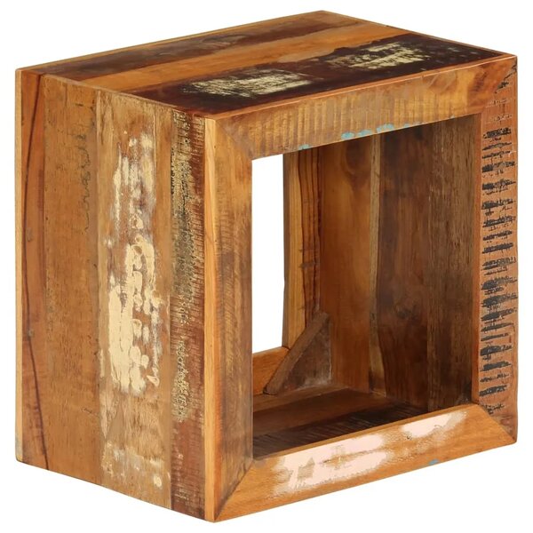 Stolac od masivnog obnovljenog drva 40 x 30 x 40 cm - 1 masivno obnovljeno drvo Masivno obnovljeno drvo