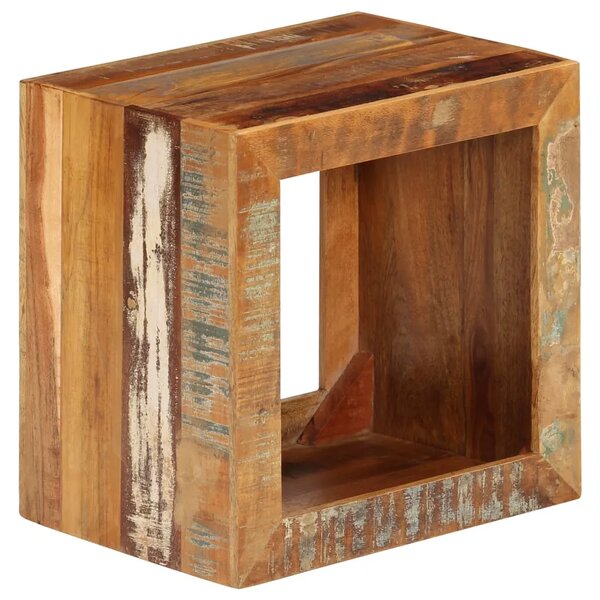 Stolac od masivnog obnovljenog drva 40 x 30 x 40 cm - 1 masivno obnovljeno drvo Masivno obnovljeno drvo
