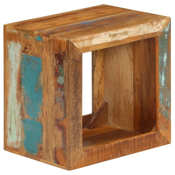 Stolac od masivnog obnovljenog drva 40 x 30 x 40 cm - 1 masivno obnovljeno drvo Masivno obnovljeno drvo