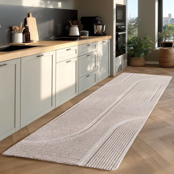 Krem periva staza 80x250 cm Pompei 1612 – Ayyildiz Carpets