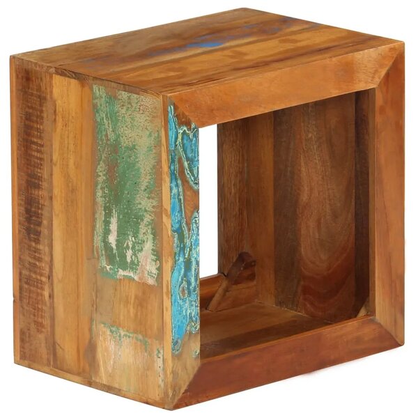 Stolac od masivnog obnovljenog drva 40 x 30 x 40 cm - 1 masivno obnovljeno drvo Masivno obnovljeno drvo