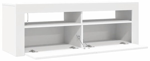 TV ormarić s LED svjetlima bijeli 120 x 35 x 40 cm - Bijela 1 Bijela