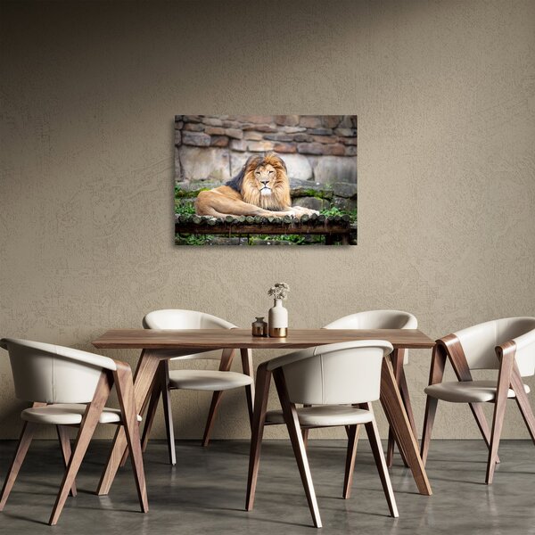 Staklena slika lava (70x50 cm)