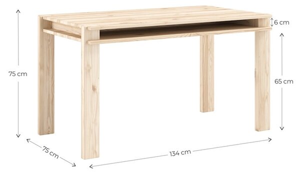 Blagovaonski stol od masivnog bora 75x134 cm Tuck – Karup Design