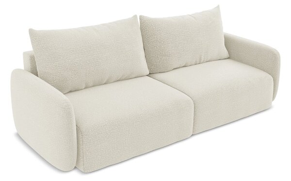 Krem sklopiva/s prostorom za odlaganje sofa 238 cm Kalena – Makamii