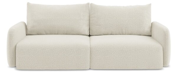 Krem sklopiva/s prostorom za odlaganje sofa 238 cm Kalena – Makamii
