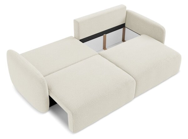 Krem sklopiva/s prostorom za odlaganje sofa 238 cm Kalena – Makamii