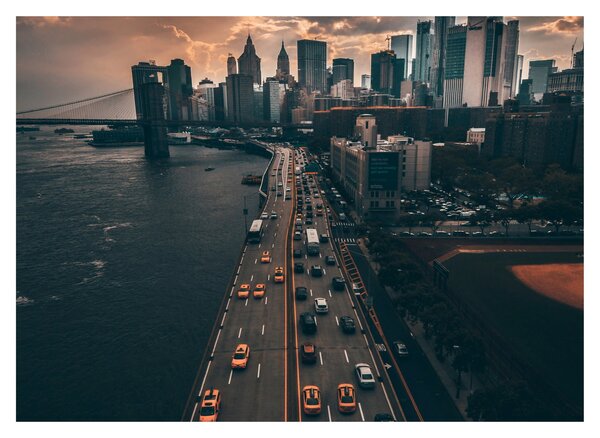 Staklena slika Manhattana (70x50 cm)