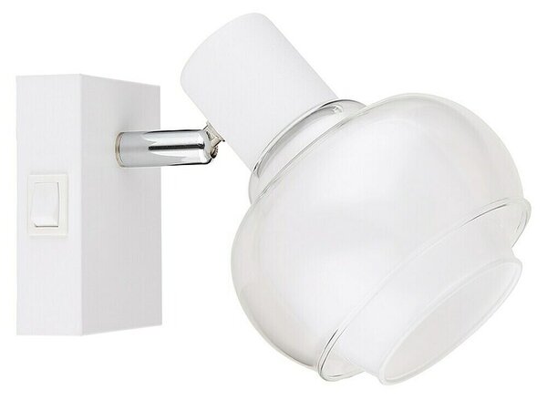 Globo Zidna rasvjetna svjetiljka Tokki (40 W, Prozirna, Opalna, Bijelo, E14, Š x V: 105 x 125 mm)