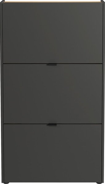 Antracitno sivi preklopni ormarić za cipele 71x127x22 cm Ameca – Germania