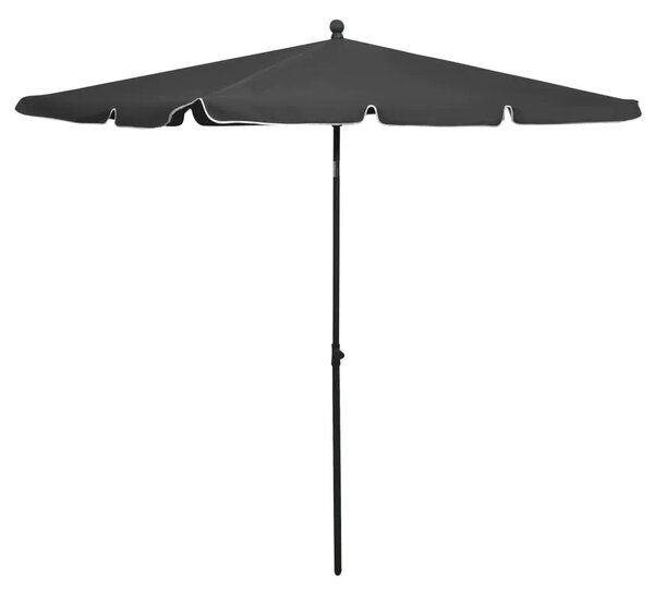 Vrtni suncobran sa šipkom 210 x 140 cm antracit - Antracit 1 Antracit
