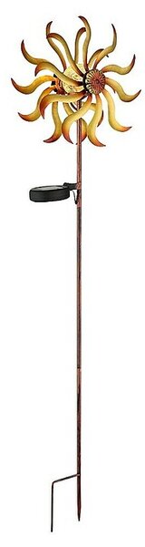 Globo Dekorativna solarna svjetiljka (D x Š x V: 220 x 120 x 920 mm, Topla bijela, IP44, Zlatna)