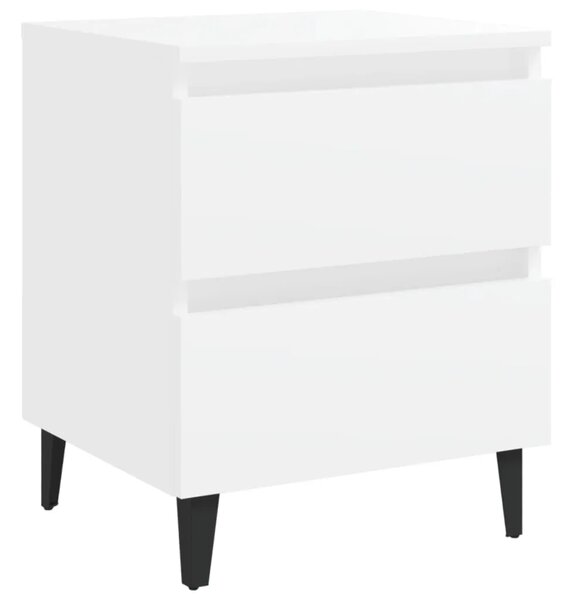 Noćni ormarići 2 kom bijeli 40 x 35 x 50 cm konstruirano drvo - Bijela 2 Bijela 2