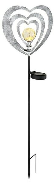 Globo Dekorativna solarna svjetiljka Srce (D x Š x V: 280 x 60 x 820 mm, IP44, Topla bijela)