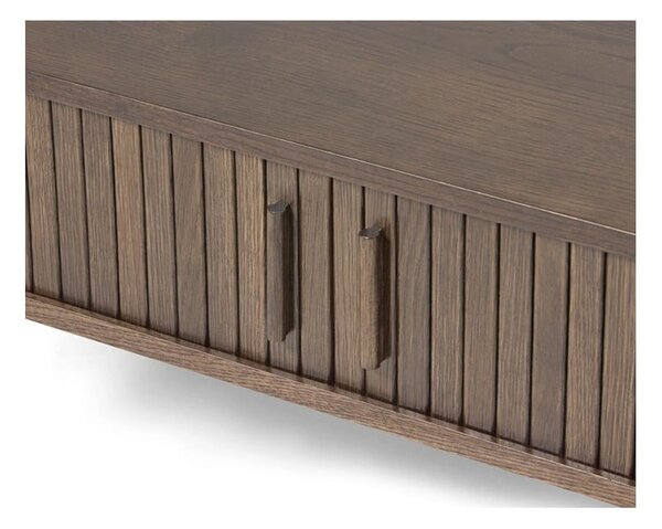 Stolić za kavu u dekoru hrasta u tamnoj prirodnoj boji 60x120 cm Meta – Unique Furniture