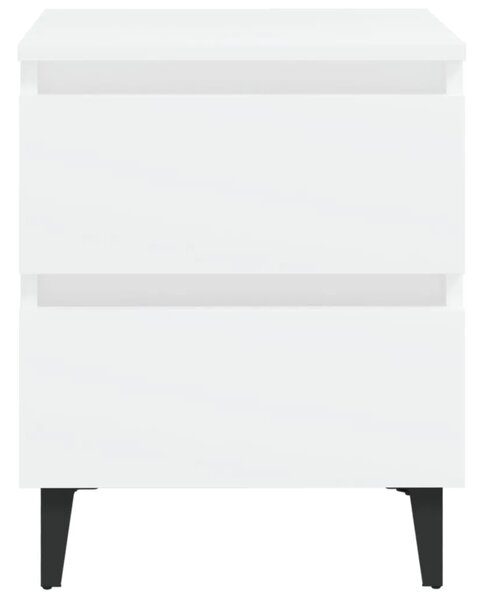 Noćni ormarići 2 kom bijeli 40 x 35 x 50 cm konstruirano drvo - Bijela 2 Bijela 2