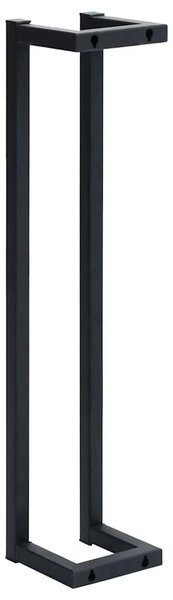 Stalak za ručnike crni 12 5 x 12 5 x 60 cm željezni - Crna 12.5 x 12.5 x 60 cm Crna 12.5 x 12.5 x 60 cm