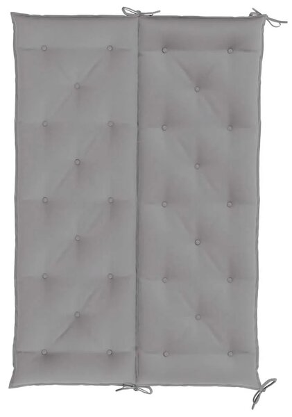 Jastuk za vrtnu klupu sivi 150 x (50+50) x 7 cm tkanina Oxford - Siva 150 cm 2 Siva