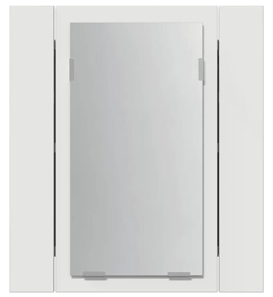 LED kupaonski ormarić s ogledalom bijeli 40x12x45 cm akrilni - Bijela 1 Bijela