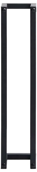 Stalak za ručnike crni 12 5 x 12 5 x 60 cm željezni - Crna 12.5 x 12.5 x 60 cm Crna 12.5 x 12.5 x 60 cm