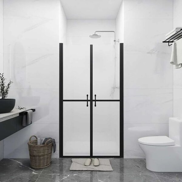 Vrata za tuš-kabinu matirana ESG (88 - 91) x 190 cm - Crna 91 x 190 cm Matirano Crna