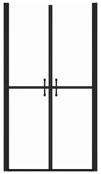 Vrata za tuš-kabinu prozirna ESG (78 - 81) x 190 cm - Crna 81 x 190 cm Jasno Crna