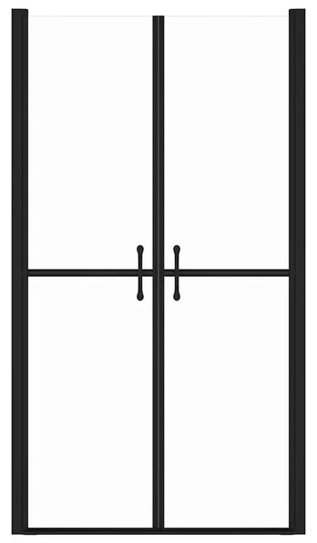 Vrata za tuš-kabinu prozirna ESG (88 - 91) x 190 cm - Crna 91 x 190 cm Jasno Crna