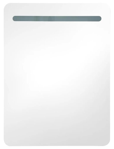 LED kupaonski ormarić s ogledalom boja betona 60 x 11 x 80 cm - Beton siva 1